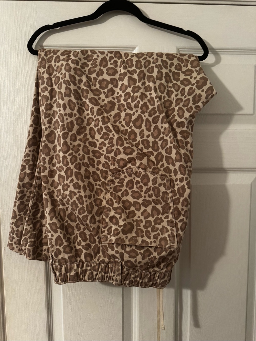 torrid Beige and Brown Leopard Print Wide Leg Pants